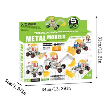 

139 Pcs 5 in 1 Assembled Engineering Car Blocks Set Educational Toys for Kids