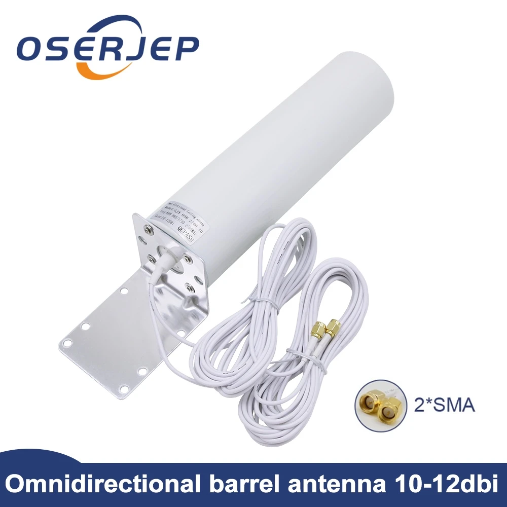 4G LTE Антенна CRC9 SMA TS9 12dBi Omni antenne 2,3 ГГц внешний ceilling 5 м кабель 2,4 ГГц для huawei B315 E8372 E3372 zte маршрутизатор - Цвет: 2xSMA Male