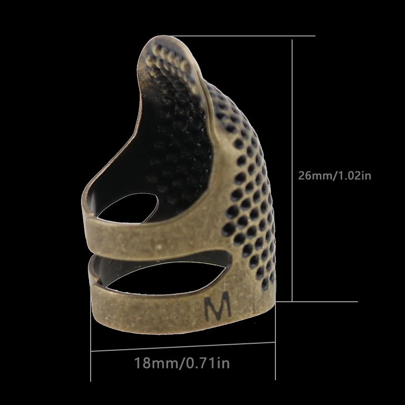 3 Stücke Retro Fingerhut Ring Nähen Quilten Metallring Fingerschutz Werkzeug 