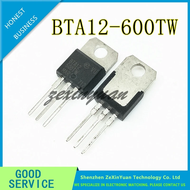 10 шт./лот BTA12-600TW BTA12 600 двунаправленный Тиристор TO-220 оригинал | Электроника