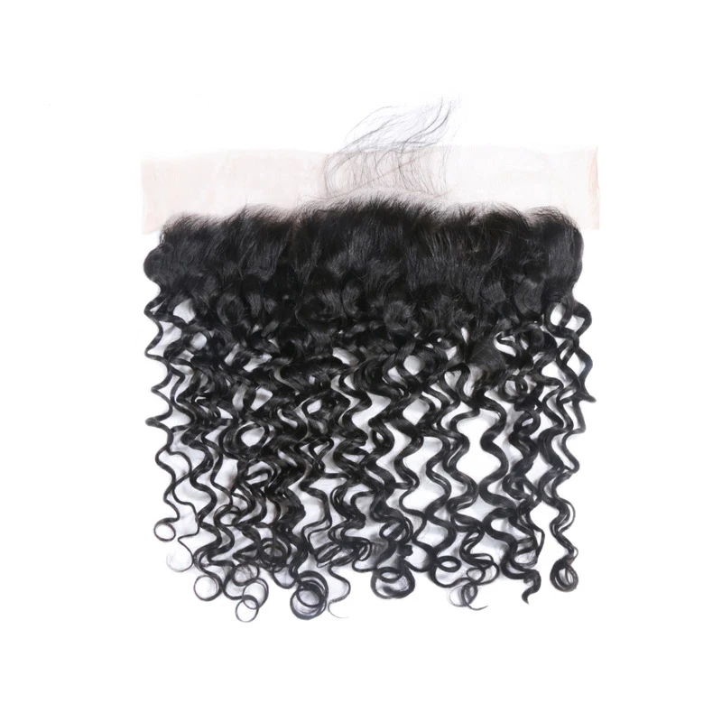 Onda de Água do Cabelo Fechamento do Laço Pacotes com 5x5 Humano Transparente Rendas Frontal Ali Rainha Brasileira Remy Cabelo Natural 3 hd 13x4 8 pacotes com 5x5 hd fechamento do laço