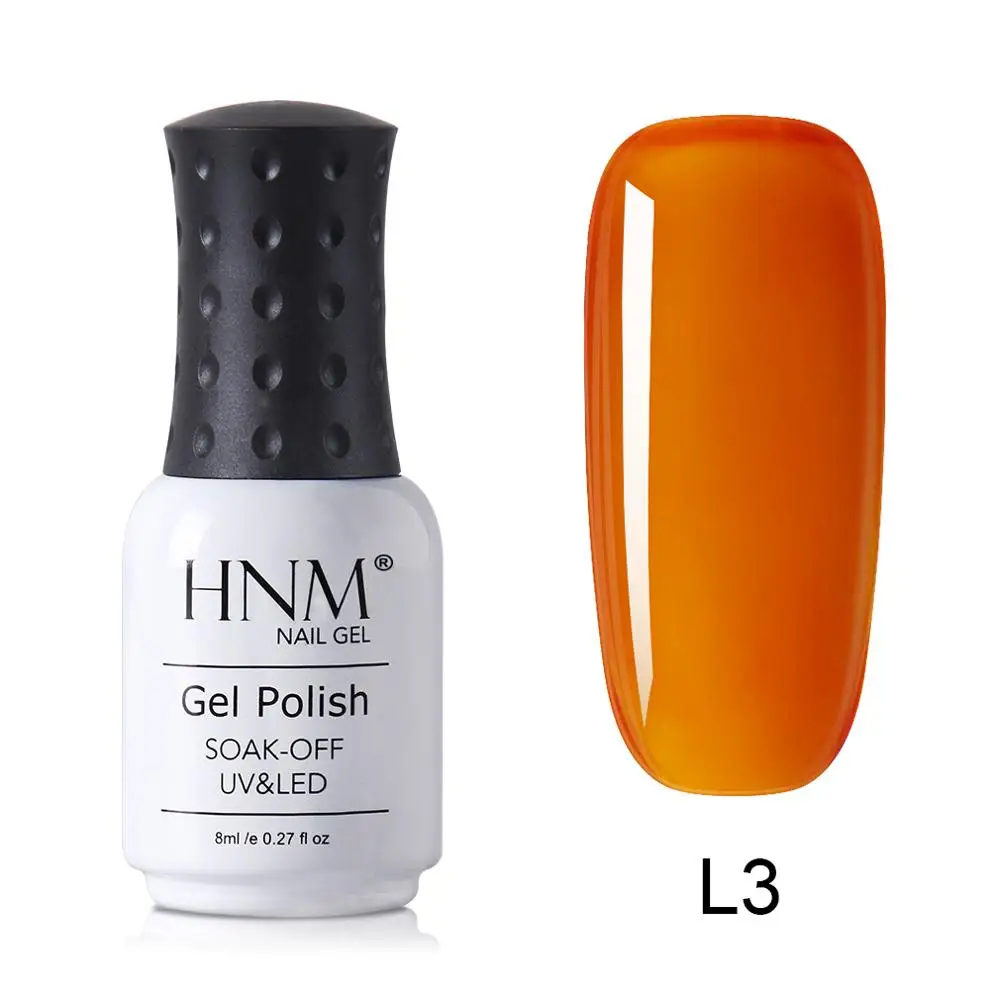 HNM металлический УФ-гель для ногтей 8 мл DIY Narl Art Soak Off Гибридный лак светодиодный Полуперманентная краска Лаковая эмаль - Цвет: L3