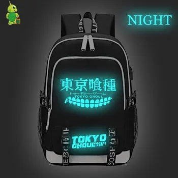 

Mochila Feminina Tokyo Ghoul Anime Backpacks Bookbag Kaneki Laptop Backpack USB Charge School Bags for Teenage Girls Travel Bags