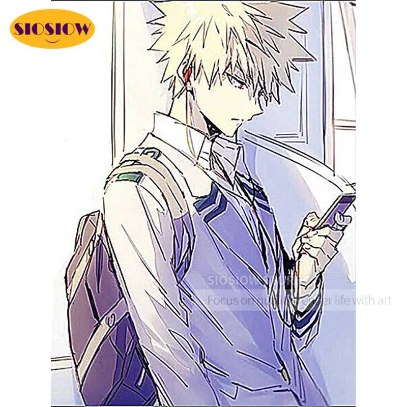 5D алмазная вышивка крестом Bakugou Katsuki анимация мой герой академические фотографии