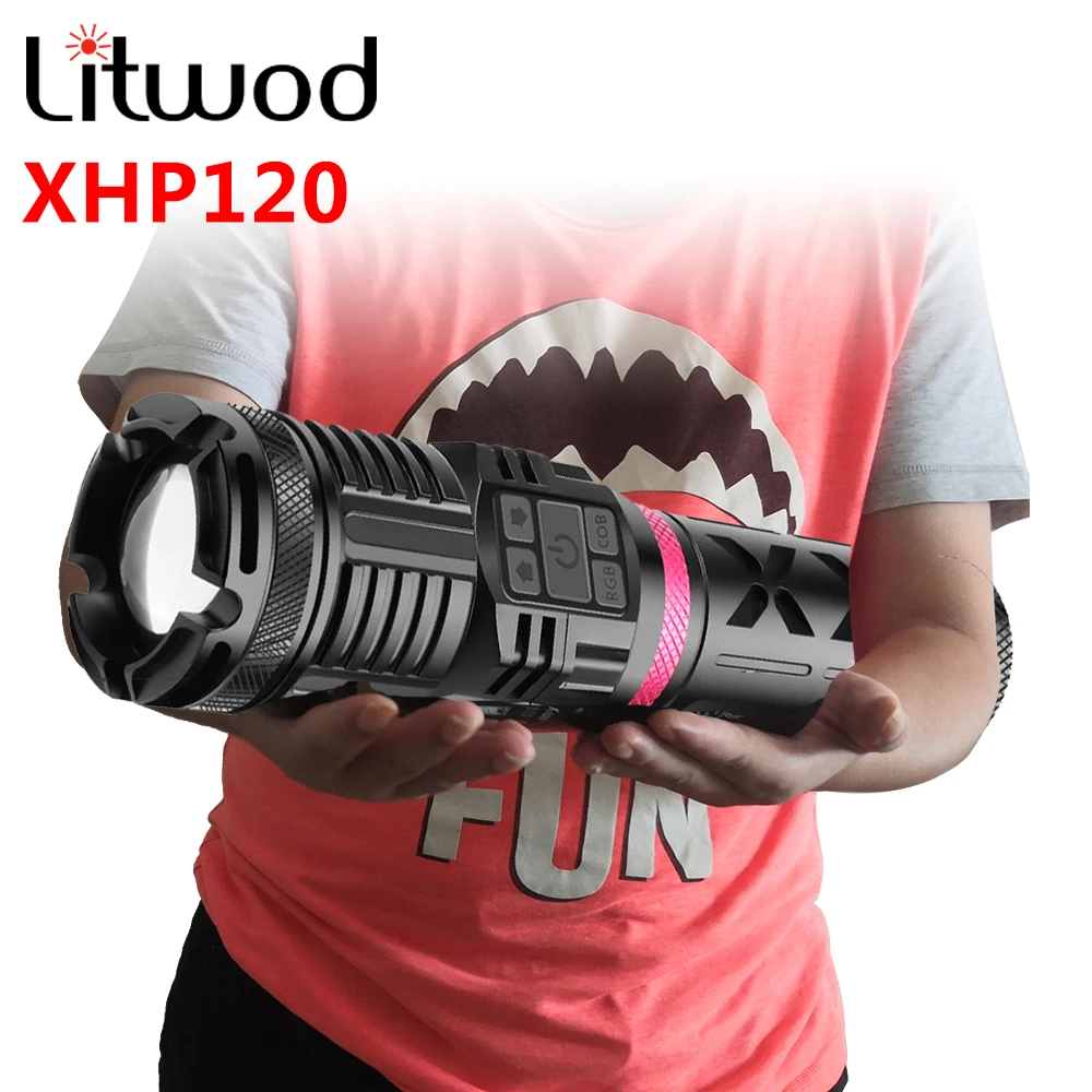 xhp120-16-core-4-color-high-quality-led-flashlight-usb-rechargeable-powerbank-3pcs-18650-battery-torch-aluminum-zoomable-lantern