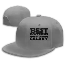 Лучшие бойфренды в Галактике унисекс Snapback Плоский Билл бейсболка Регулируемая серая