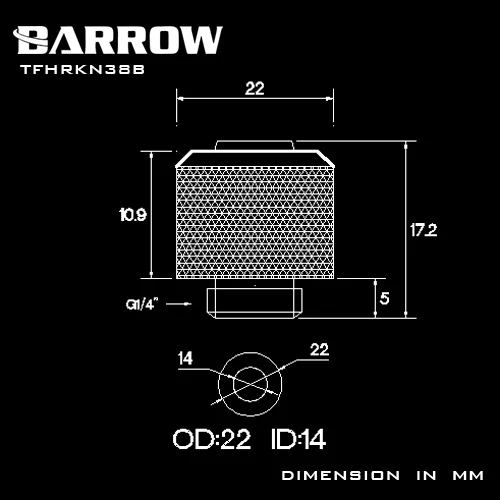 2 шт. курган Цвет G1/4 10X13 мм шланг Мягкая трубка ручной компрессионные фитинги водяного охлаждения охладитель TFHRKN38B