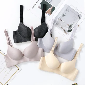 

Underwear gathers without traces without rims Sexy Women Bras Seamless Padded Wireless Bras Smooth Push Up Lingerie Bralette bra