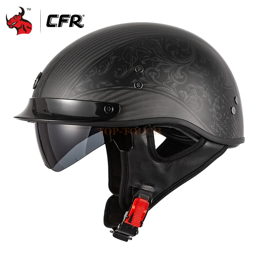 Casco Moto Vintage Retrò Motocross Casco Moto Mezzo Casco Racing Equitazione Casco Motocross Capacete Certificazione Moto Dot