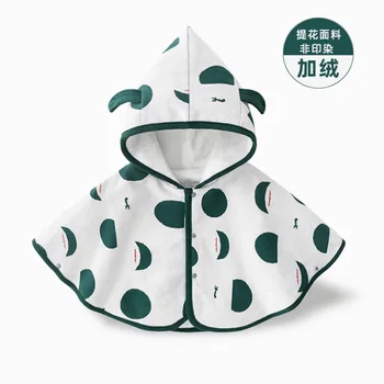 

Infant children's clothing big dot children's cloak fashion fan thickened baby cloak