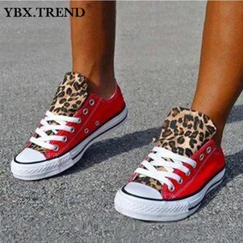 

Flats Women Leopard Canvas Sneakers Loafers Shoes Walking Ladies Slip On Female Casual 2020 Woman Plus Size Zapatos Mujeres