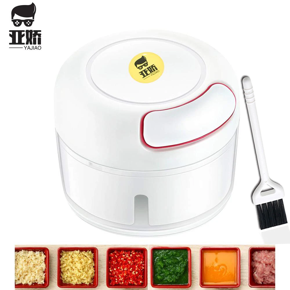 YAJIAO Mini Hand Pull Meat Grinder 
