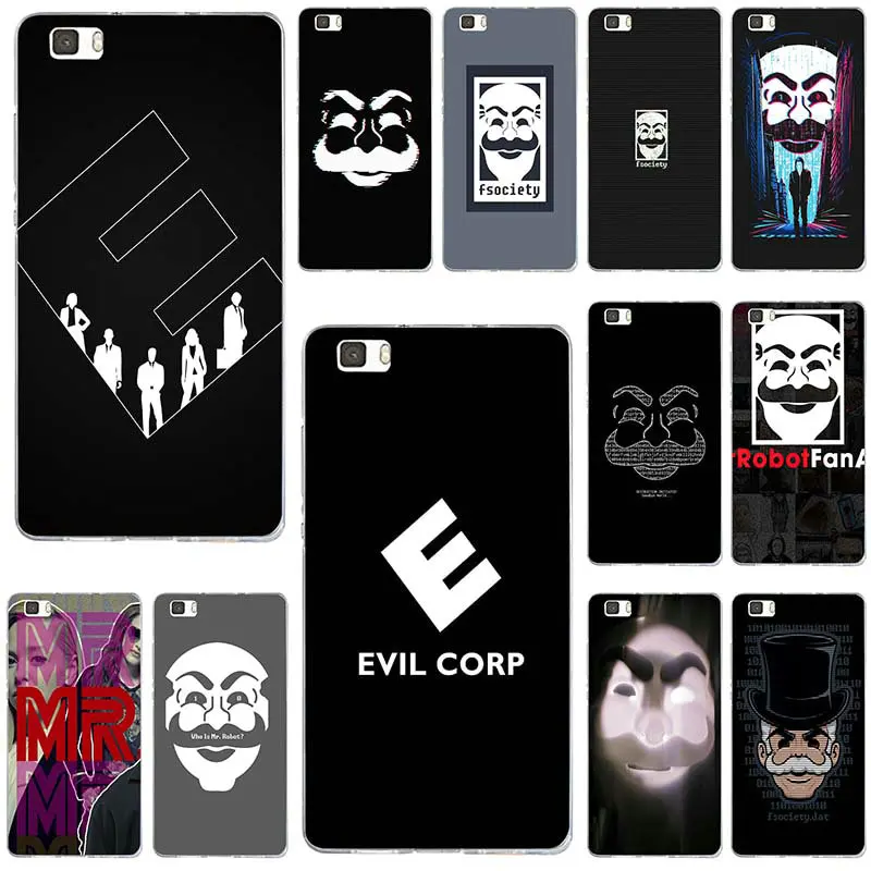

Soft Silicone TPU Phone Case for Huawei P8 P9 P10 P20 P30 Mate 10 Lite 2017 Pro Honor 7 7A 7X 9 10 Bag Mr Robot Poster Artwork