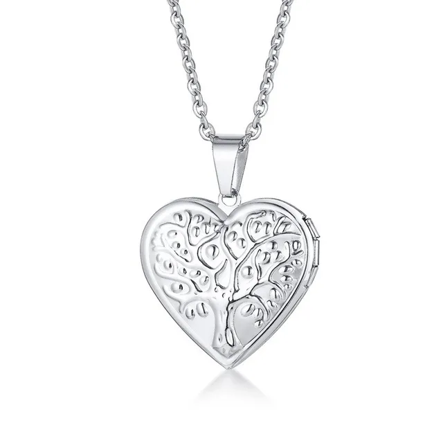 Stainless Steel Heart Pendant Necklace 