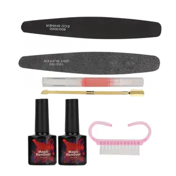 

Nail Extension Kit Professional Nail Polish Remover Nail File Dead Skin Pusher Gel Polish Removal Tool Set Acrylic Nail Kit