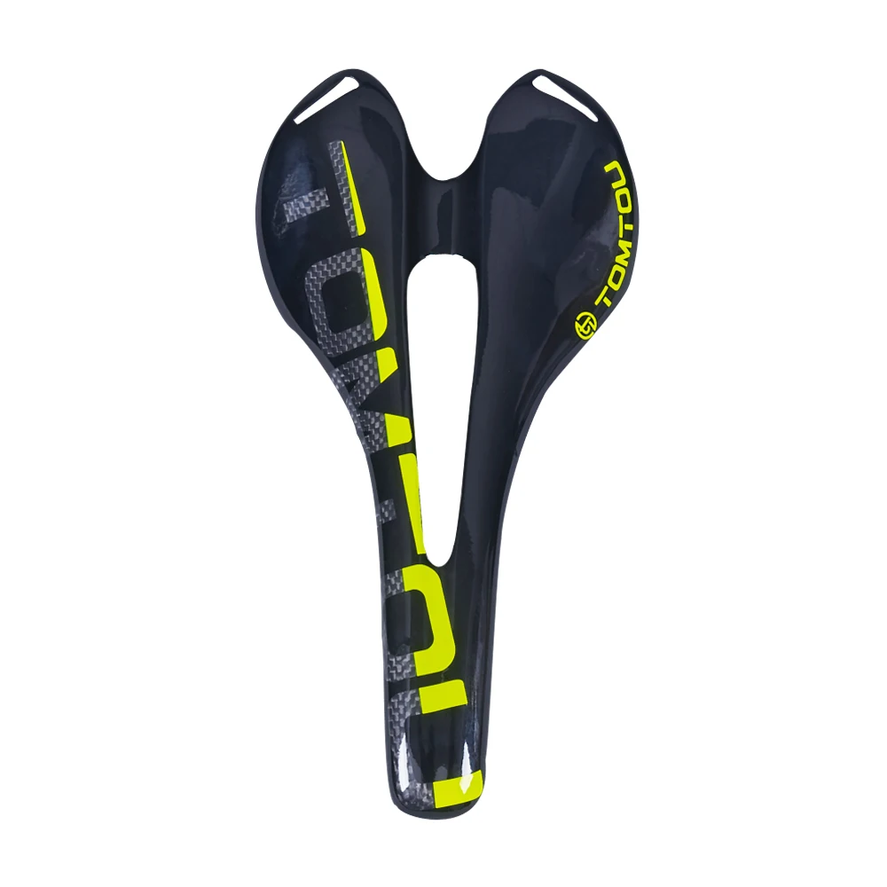 TOMTOU глянцевый черный полный 3K углеродная седловая дорога Горная Подушечка для велосипедного сиденья Запчасти для велосипедов аксессуары