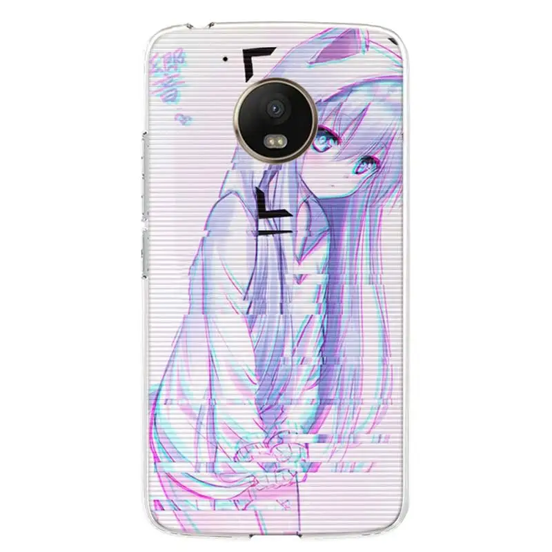 TW037-7 Vaporwave космический аниме чехол для телефона для Motorola Moto G7 G6 G5S G5 E4 Plus G4 E5 Play power EU Подарочный чехол с рисунком - Цвет: TW037-7