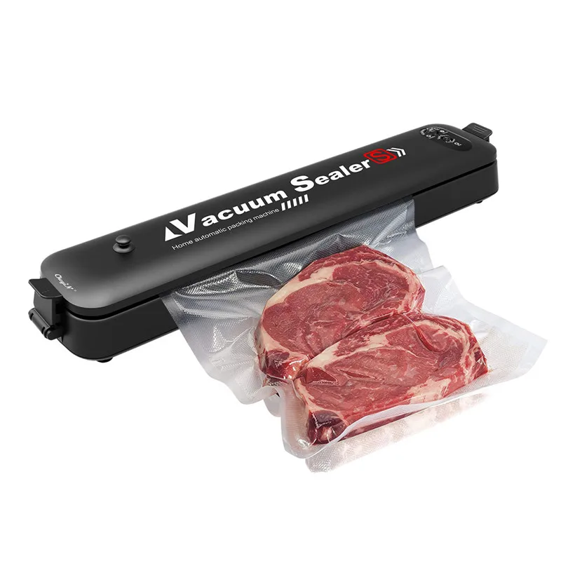 Portable Automatic Kitchen Food Cook Vacuum Sealer Packaging Machine Packer Air Sealing for Food Preservation with 15Pcs Bags