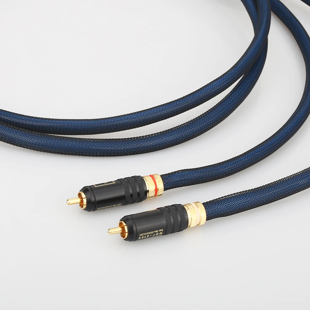 Audiocrast A10 пара кабель Rca посеребренный RCA штырь с разъемом WBT0144 RCA|Кабели VGA| |