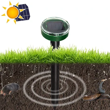 

Outdoor Solar Mouse Repellers Round Head Rechargeable Waterproof Garden