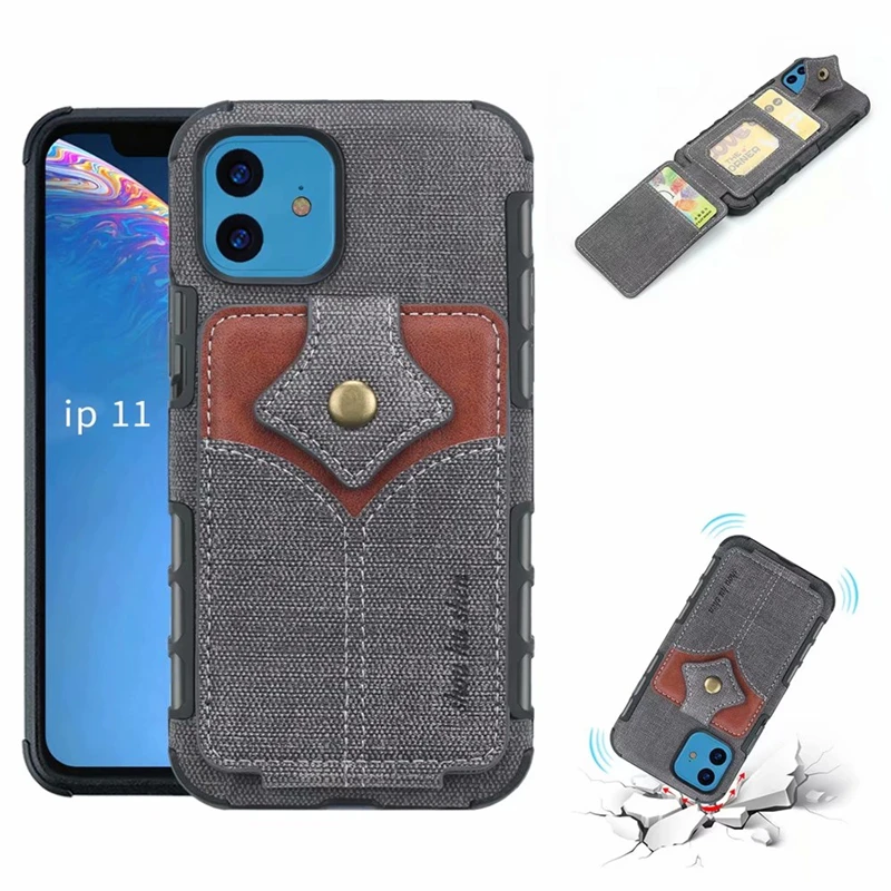 Чехол-бумажник с рисунком кленового листа для Apple IPhone 11 Pro Max, роскошный кожаный держатель для карт, модный противоударный чехол для телефона