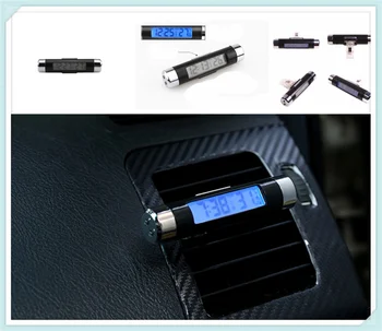 

Universal Car accessories auto clock thermometer Digital Display for Audi Cabriolet A6L A8L A4 Avant A4