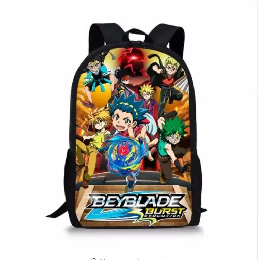 Модная школьная сумка Beyblade для мальчиков-подростков с принтом героев мультфильмов, Школьный набор, Детские крутые школьные сумки, рюкзак с сумкой для ланча - Цвет: as pictures