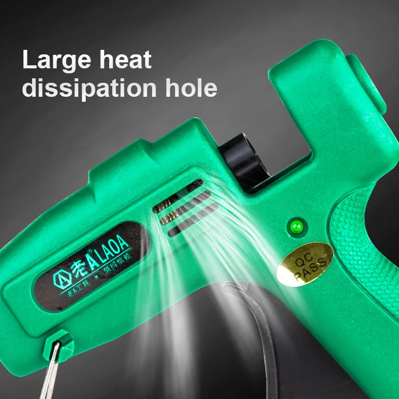25W Hot Melt Glue Gun with 7MM Glue Sticks Mini Industrial Thermo Electric Heat Gun Temperature Crafts Repair DIY Tool