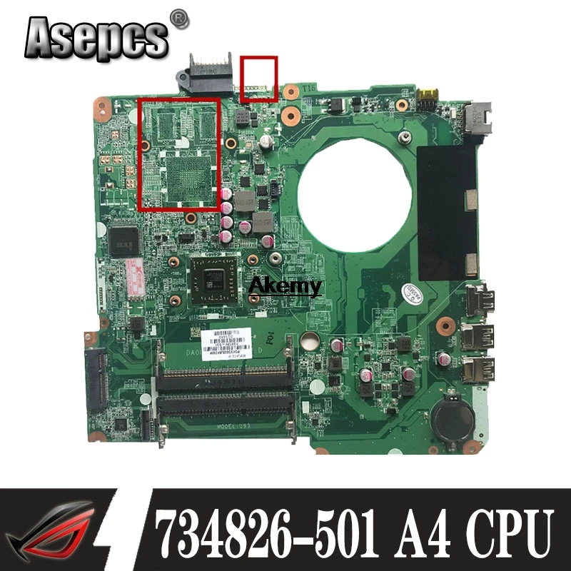 

LAPTOP MOTHERBOARD SYSTEM BOARD 734826-501 734826-001 DA0U93MB6D0 FOR HP PAVILION TOUCHSMART 15 15-N A4-5000M 100% tested