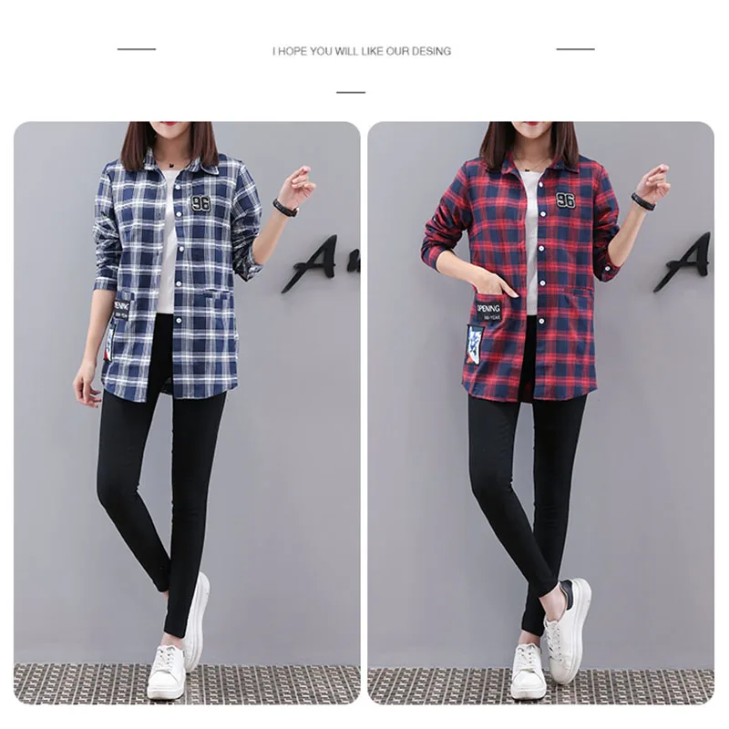 Женская блузка 2019 Осенняя с отложным воротником длинным рукавом размера плюс 5XL