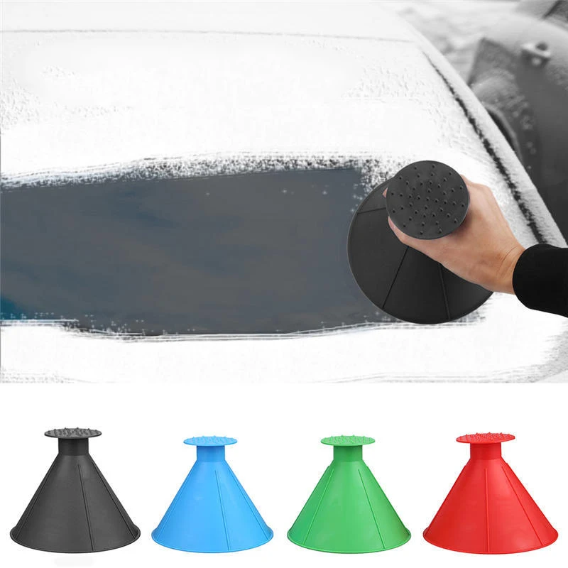 Car Magic Window Windshield Ice Scraper Shaped Funnel Snow Remover Deicer Cone Deicing Shovel Tool Scraping ONE Round | Дом и сад