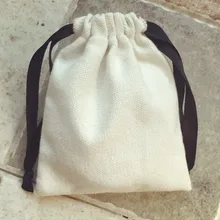 Ювелирный хлопковый Подарочный пакет 5x7 см(" x 2,75") 7x9 см 11x14 см 15x20 см для свадебной вечеринки, дня рождения, конфет, упаковка для макияжа