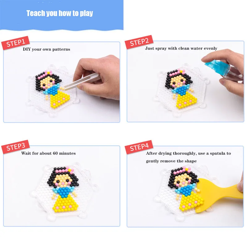 Волшебные бусины для творчества игрушки детей формы животных ручная работа пазл