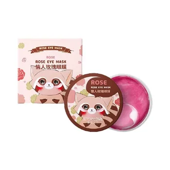 

60Pcs Rose Eye Mask Crystal Collagen Gel Mask Fades Fine Lines Eliminate Puffiness Patches Moisturize Eyes Remove Dark Circle