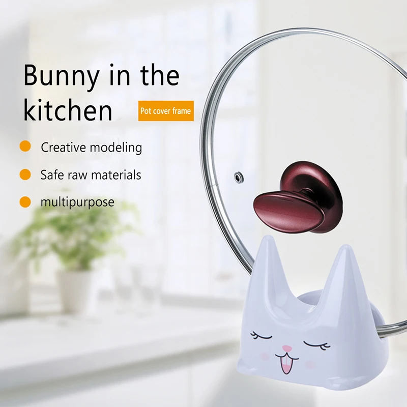 

Storage Tray Kitchen Multi-Function Rack Cute Pot Lid To Keep The Tray Dry And Retractable Drain Rack Kitchen Utensils Creative