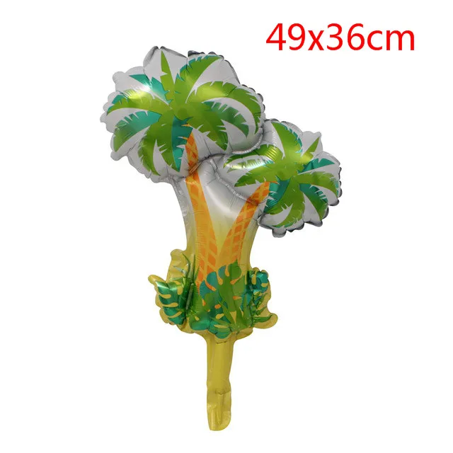 1pc mini Пальмовый лист, латексные шары, Зеленый воздушный шар "Конфетти", ТРОПИЧЕСКОЕ ЛЕТО, Алоха, вечерние украшения на день рождения, свадьбу, детский душ, игрушки - Цвет: 1pc mini