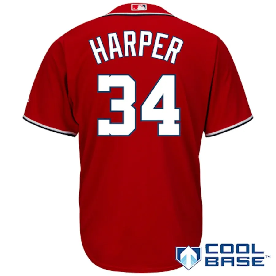 Золотой Мужская футболка с принтом "The Washington Max Scherzer Bryce Harper" - Цвет: Золотой
