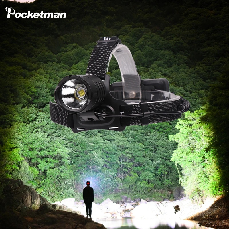 

Strong light XHP70 waterproof headlight is best suitable for all outdoor sports torch and emergency power supply headlights