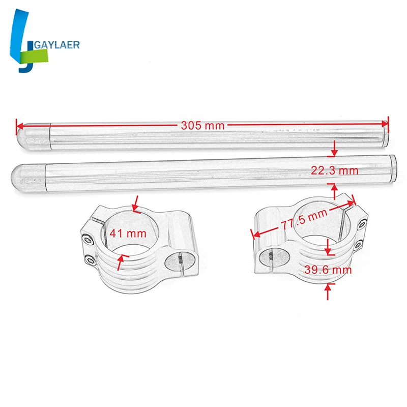 CNC 41 мм клип на Ons вилка Руль Ручка Бар для Honda CBR650F CBR600F2/F3 CBR400 NC MC 21 23 28 29 30 CBR1000 VFR750