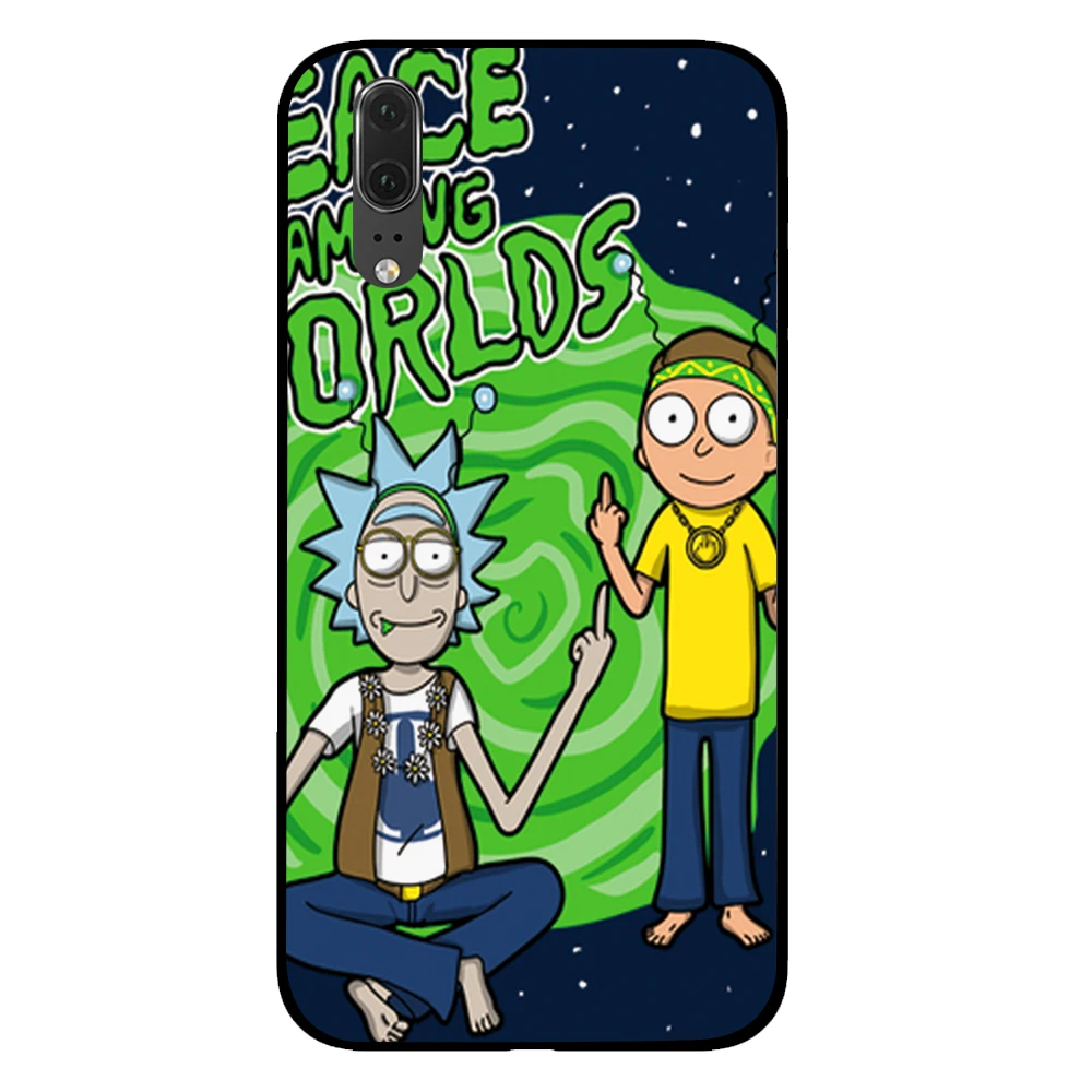 9 Черный чехол для телефона Rick and Morty для huawei P30 P20 mate 10 20 Pro Lite Nova 3 4 3i - Цвет: 9