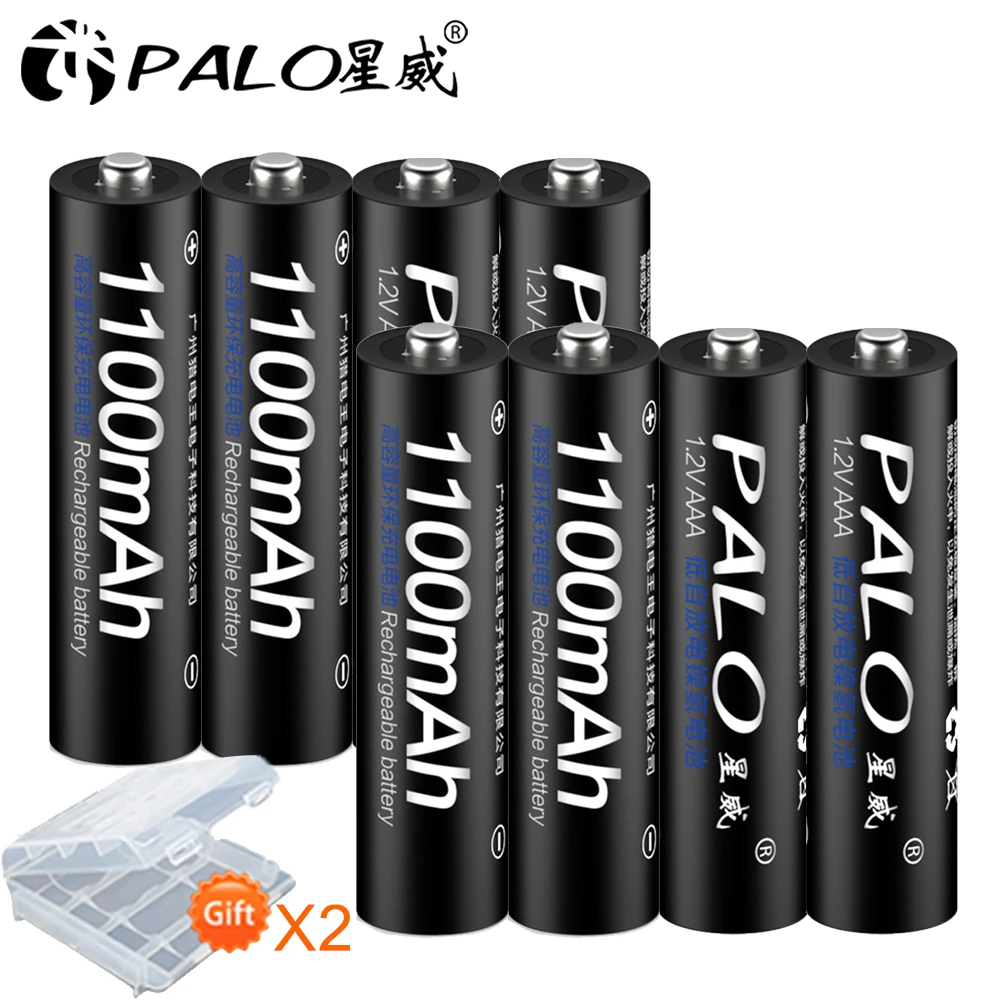 Интеллектуальное зарядное устройство PALO C905W с 4 слотами для Ni CD MH батарей AA/AAA ЖК