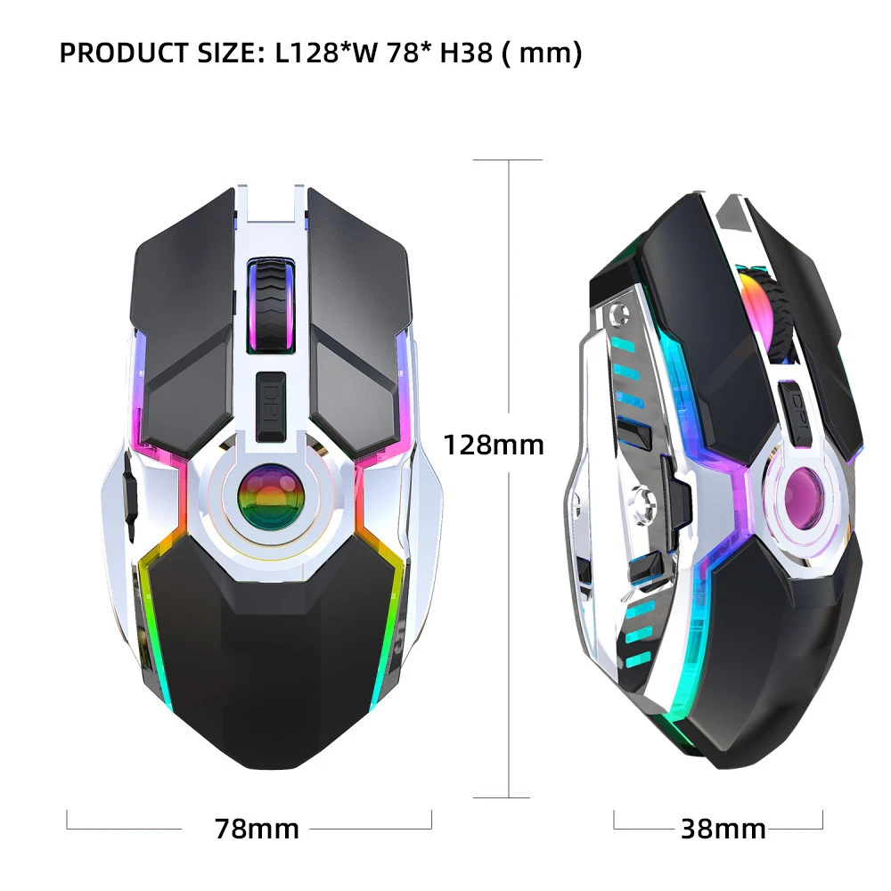 Новая перезаряжаемая беспроводная мышь UTHAI DB28 с RGB подсветкой 2 4G эргономичный
