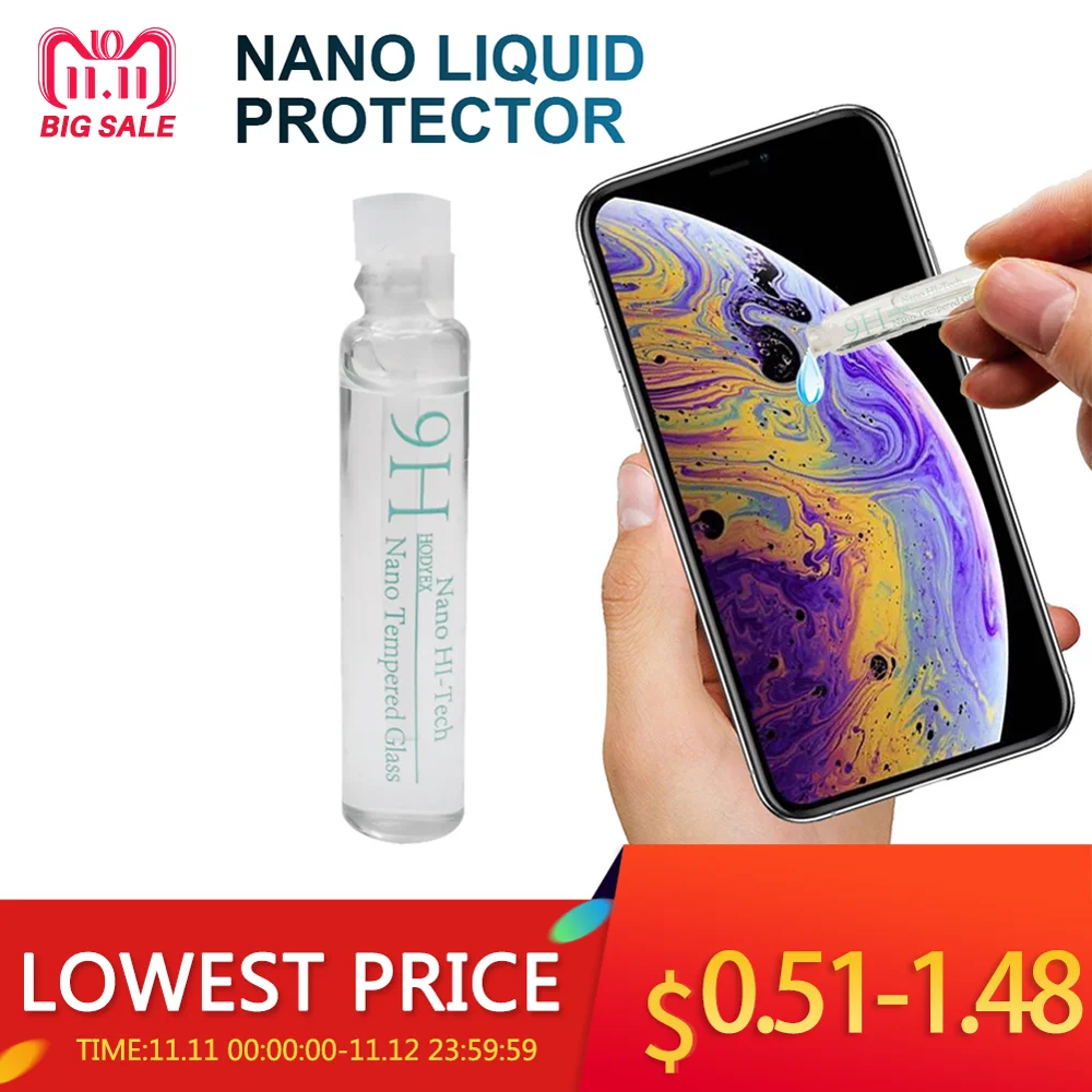 Универсальная защита для экрана Nano Liquid 3D невидимое покрытие мобильных телефонов