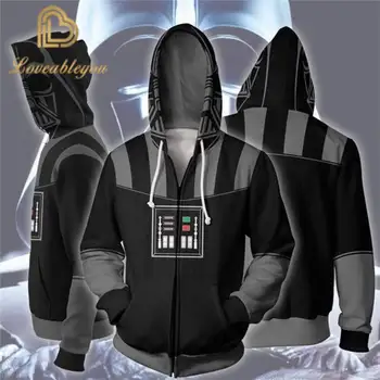 

New 3D Print Movie Star Wars Darth Vader Cosplay Costume Men Women World War Sweatshirts Hoodie Jackets Zipper Hooded