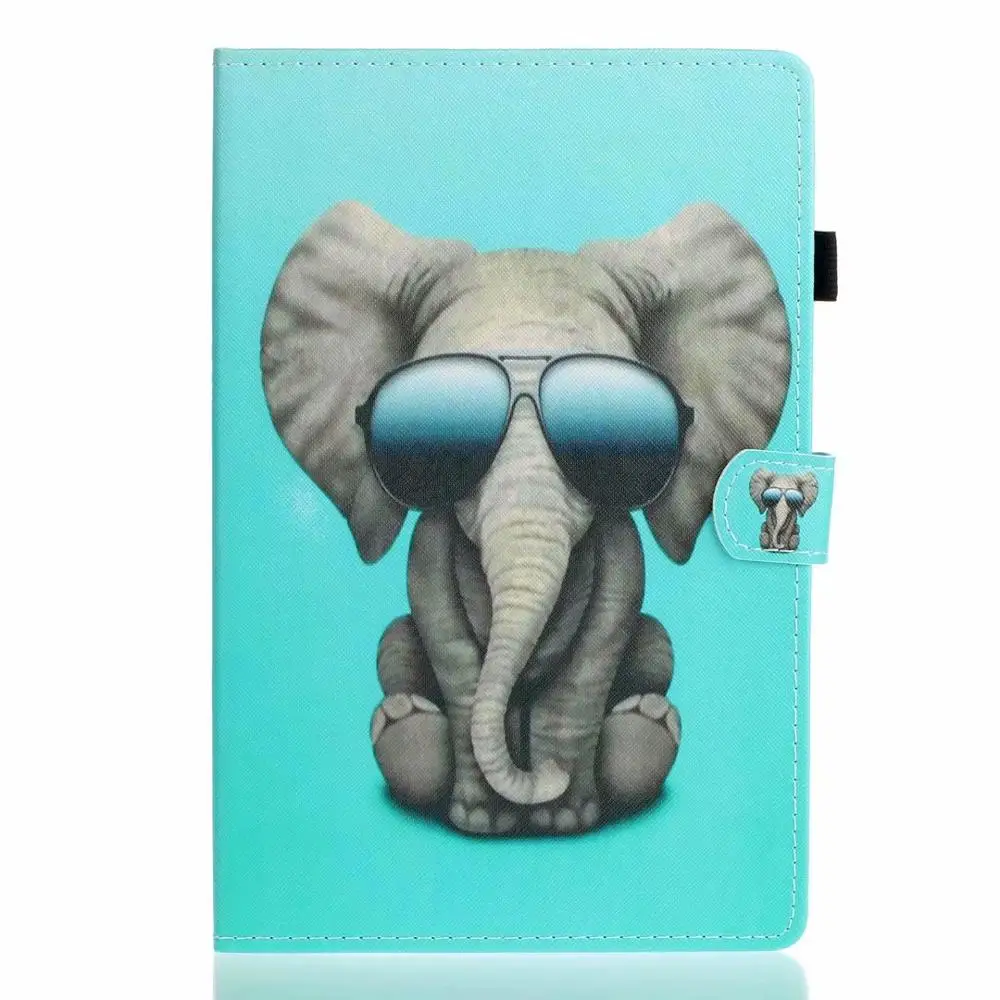Кожа PU Смарт-Чехол для Samsung Galaxy Tab S6 10,5 SM-T860 SM-T865 T860 10," защитный чехол Мягкий защитный чехол для телефона - Цвет: D