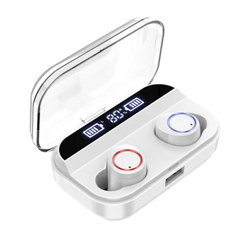 

Wireless Earphone Bluetooth 5.0 Earphones Power Display Touch Control Sport Stereo Cordless Earbuds Headset Charging Box
