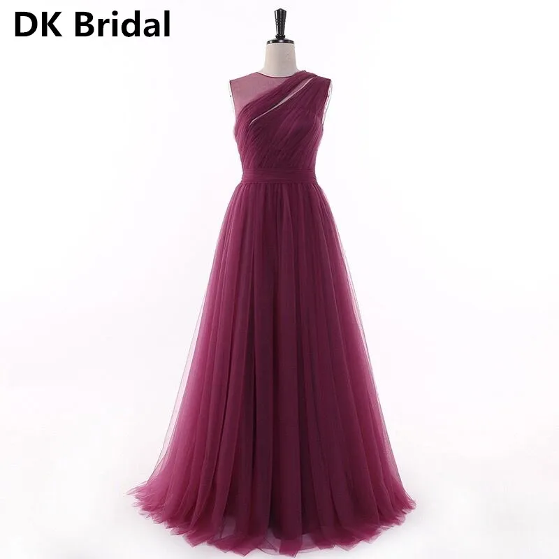 Bridesmaid Dresses Long 2019 New Designer Beach Garden Wedding Party Formal Junior Women Ladies Tulle Dress Wedding Guest Dress