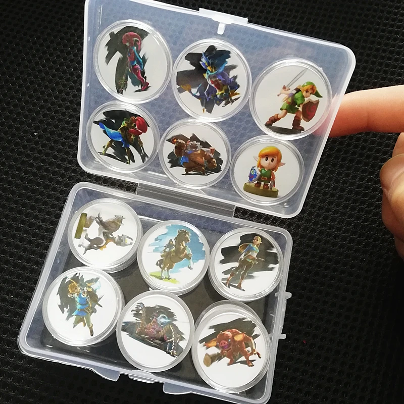 24 шт./компл. Zelda Дыхание дикой природы игра коллекция монет Amiibo NFC соединение карточки пробуждения Марио NS переключатель wii U Быстрая