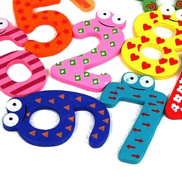 

Funky Fun Colorful netic Numbers Wooden Fridge nets Kids Educational toys