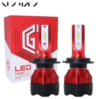 

XFZMZBZ K5 2Pcs H7 LED Bulb H4 H11 H8 9006 HB4 9005 HB3 Auto Car Headlight 55W 12000LM High Low Beam Bulbs Automobile Lamp 4300K